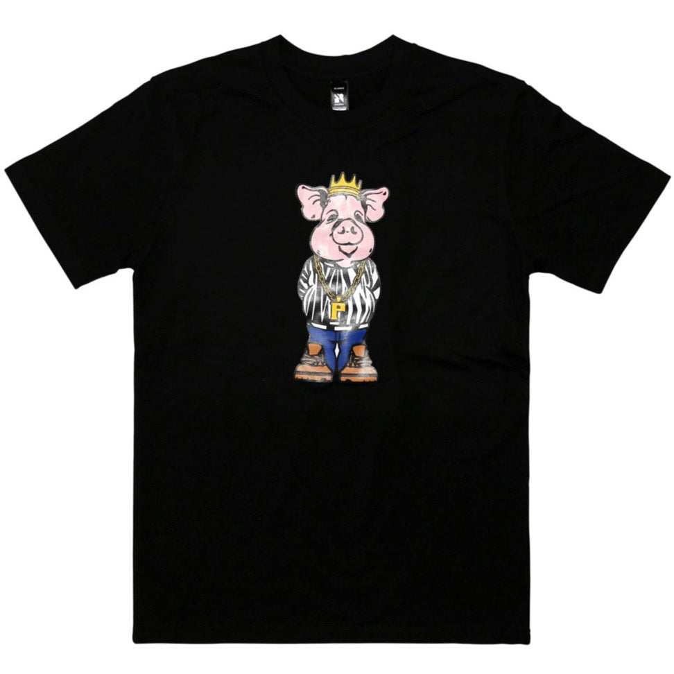 Piggie "P.I.G." T-shirt - Black